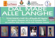 «Dal mare alle Langhe» - edizione 2019. Eventi culturali dal 14 al 29 settembre