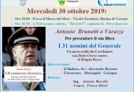 Antonio Brunetti a Varazze presenta il suo libro - I 31 uomini del Generale