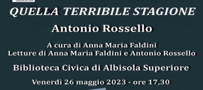 LiberArti presenta il volume di Antonio Rossello con il patrocinio del Comune di Albisola Sup