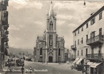 Una foto d'epoca della Chiesa savonese di Zinola, ove Vincenzo Punzo svolge attività di volontariato e servizio liturgico in Parrocchia