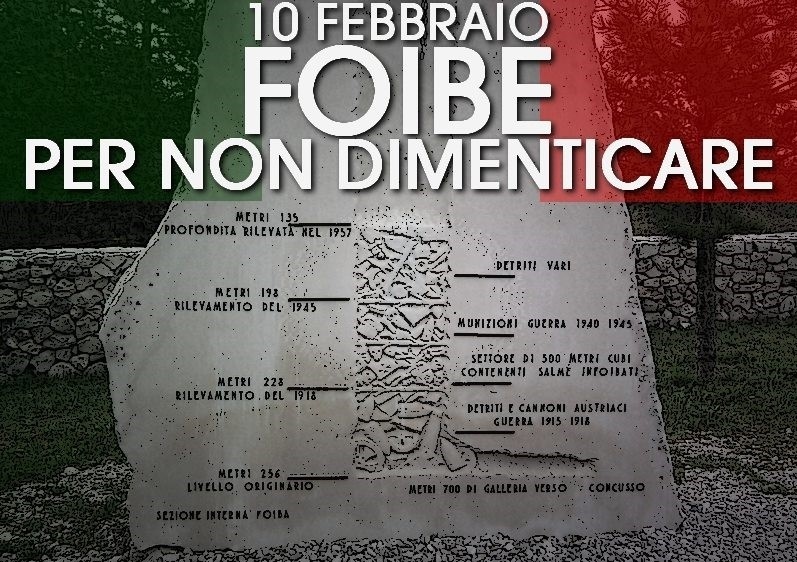 10 Febbraio: -Giorno del Ricordo-. Il ricordo delle vittime e degli esuli