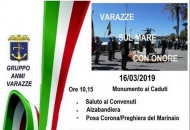 Varazze sul Mare con Onore 2019 sabato 16 marzo con in inizio ore 10: 15