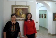 Demy Canepa e Caterina Galleano nella Gallery Malocello di Varazze