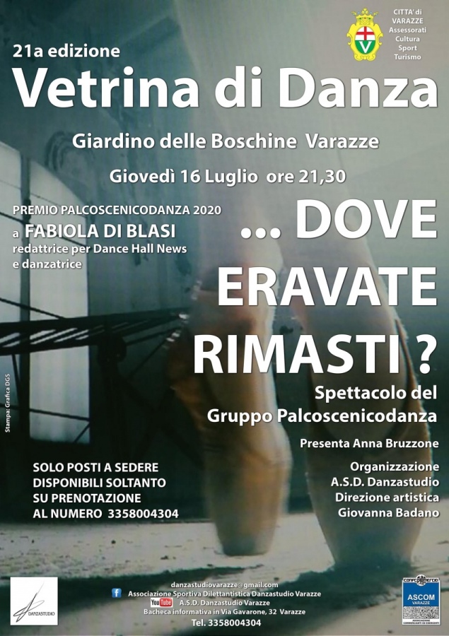 Ufficiale, Varazze non rinuncia alla ventunesima edizione di -Vetrina di Danza-