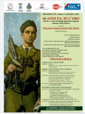 La Resistenza ad Albenga sabato 3 settembre